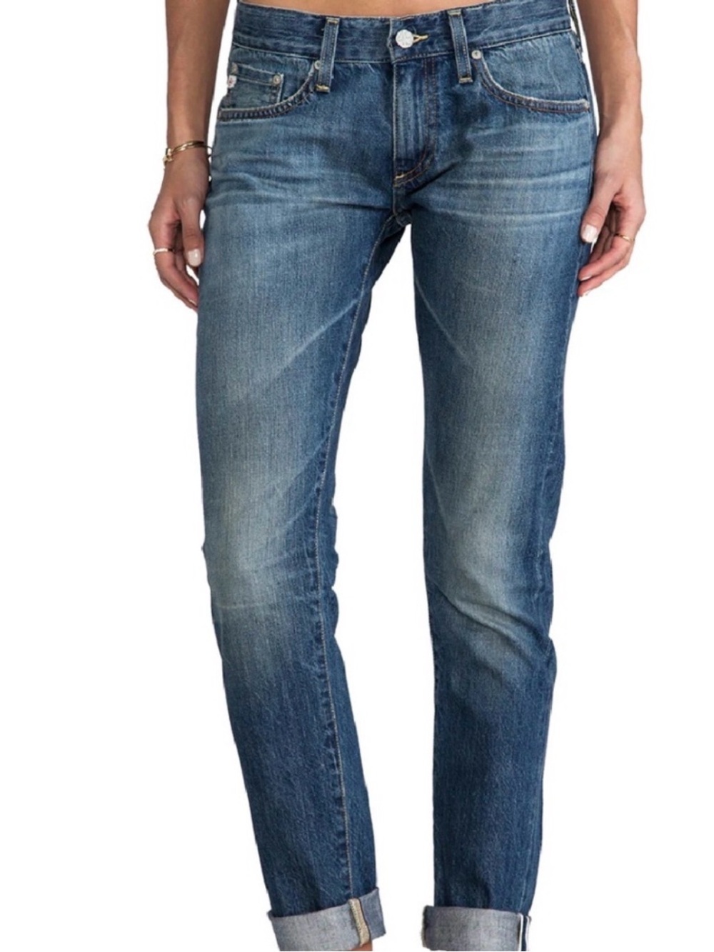 AG Adriano Goldschmied The Nikki Relaxed Skinny Jeans in Blue Denim